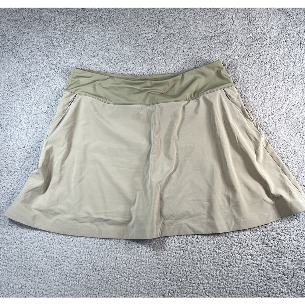 Soft Surroundings Skirt Skort Womens L Green Mini Built In Shorts Go Lively Golf